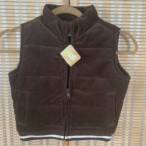 NWT corduroy puffer vest